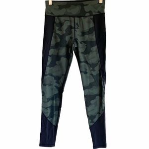 Calvin Klein Athletic Mesh Green Camo Leggings